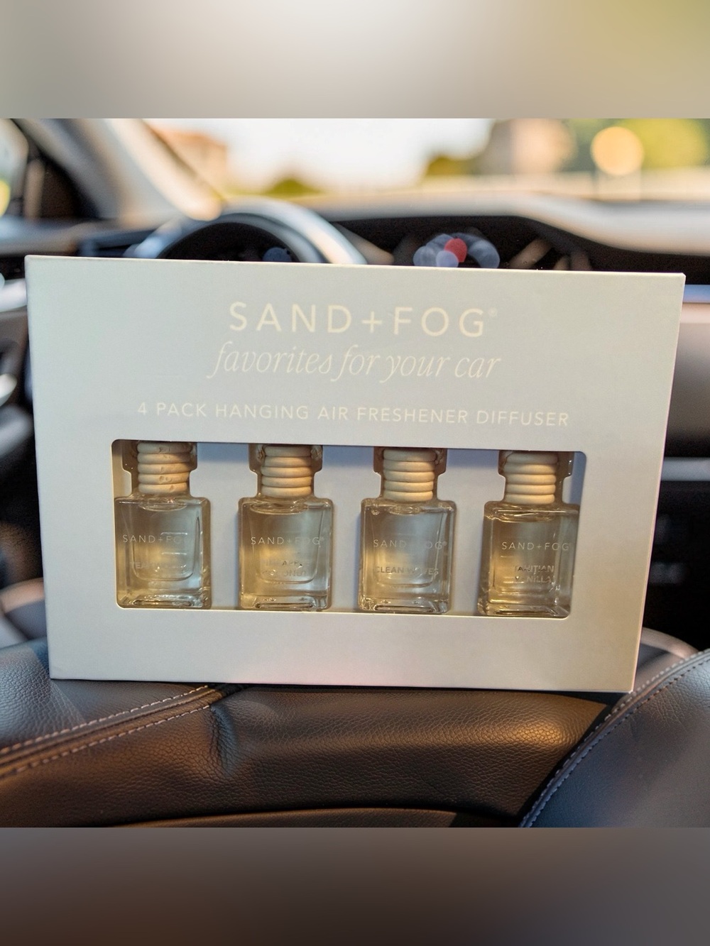 Sand & Fog NWT 4 Pack of Assorted Hanging Car Air Fresheners Diffusers
